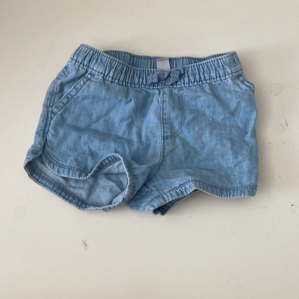 The childrens place Baby girl jean shorts size 18 to 24 months
